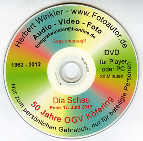 DVD 50 Jahre OGV Kfering- Winkler