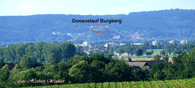 Burg Donaustauf von Köfering aus 