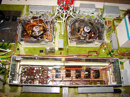Reaktor 3 u. 4. und  Kontrollraum