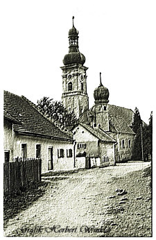 Mintrachinger Kirche um 1950