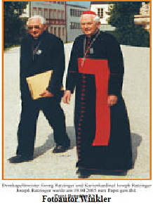 Georg und Joseph Ratzinger in Altötting